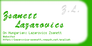 zsanett lazarovics business card